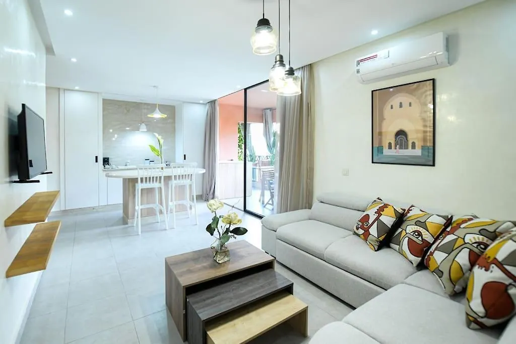 Daire Appartement Luxe Type Suite Hotel Hivernage Marakeş Fas